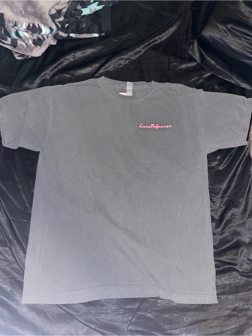 Love Me Sooner Large Men's Slate Gray Shortsleeve